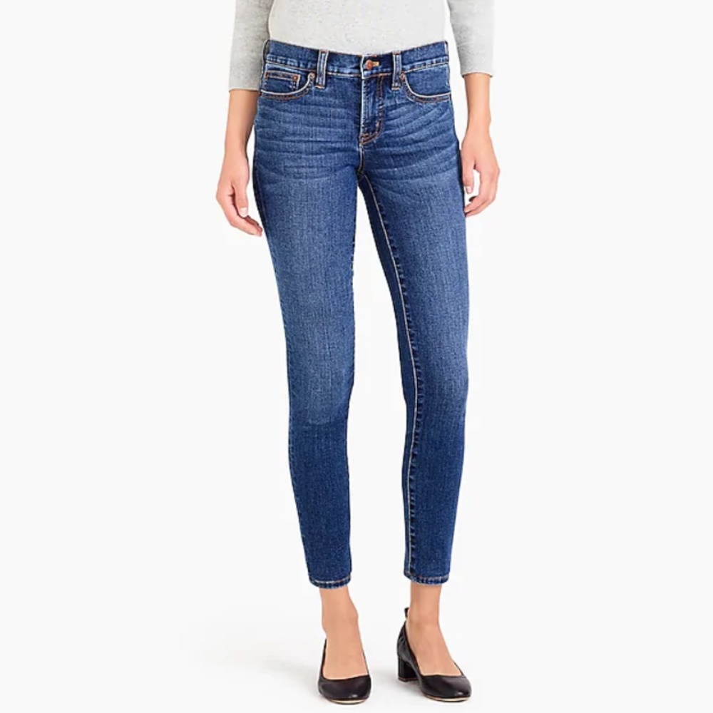 J CREW NWT Midrise Skinny Jean Rockaway Wash